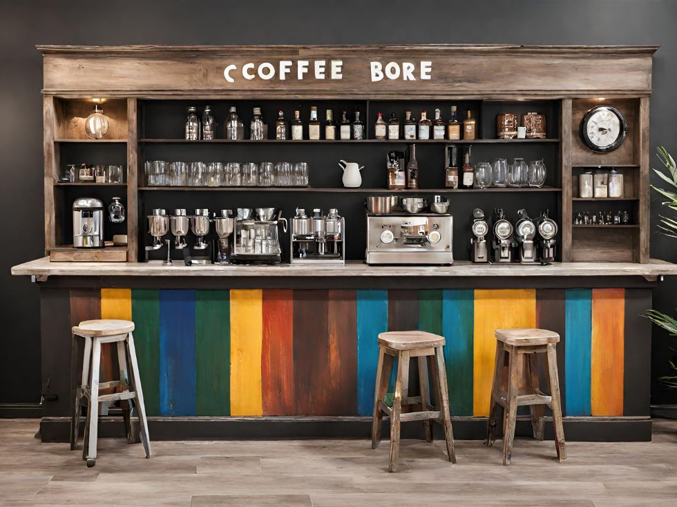 Vintage coffee bar counter - Beautiful Homes